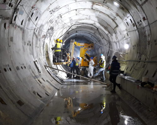 Water sealing metro Thessaloniki PC Leakinject UNI 6816 EVLGreece